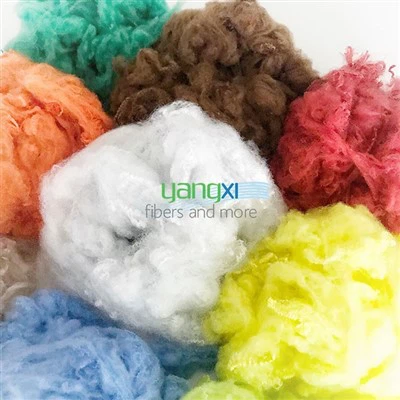 Post-consumer polyester vezel